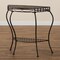 Baxton Studio Laraine ModernBlack Metal Outdoor Console Table 193-12111-ZORO - alternate 6